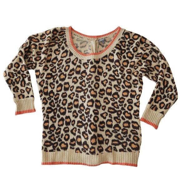 Sweater Animal Print Small Coral Brown - Picture 11 of 12